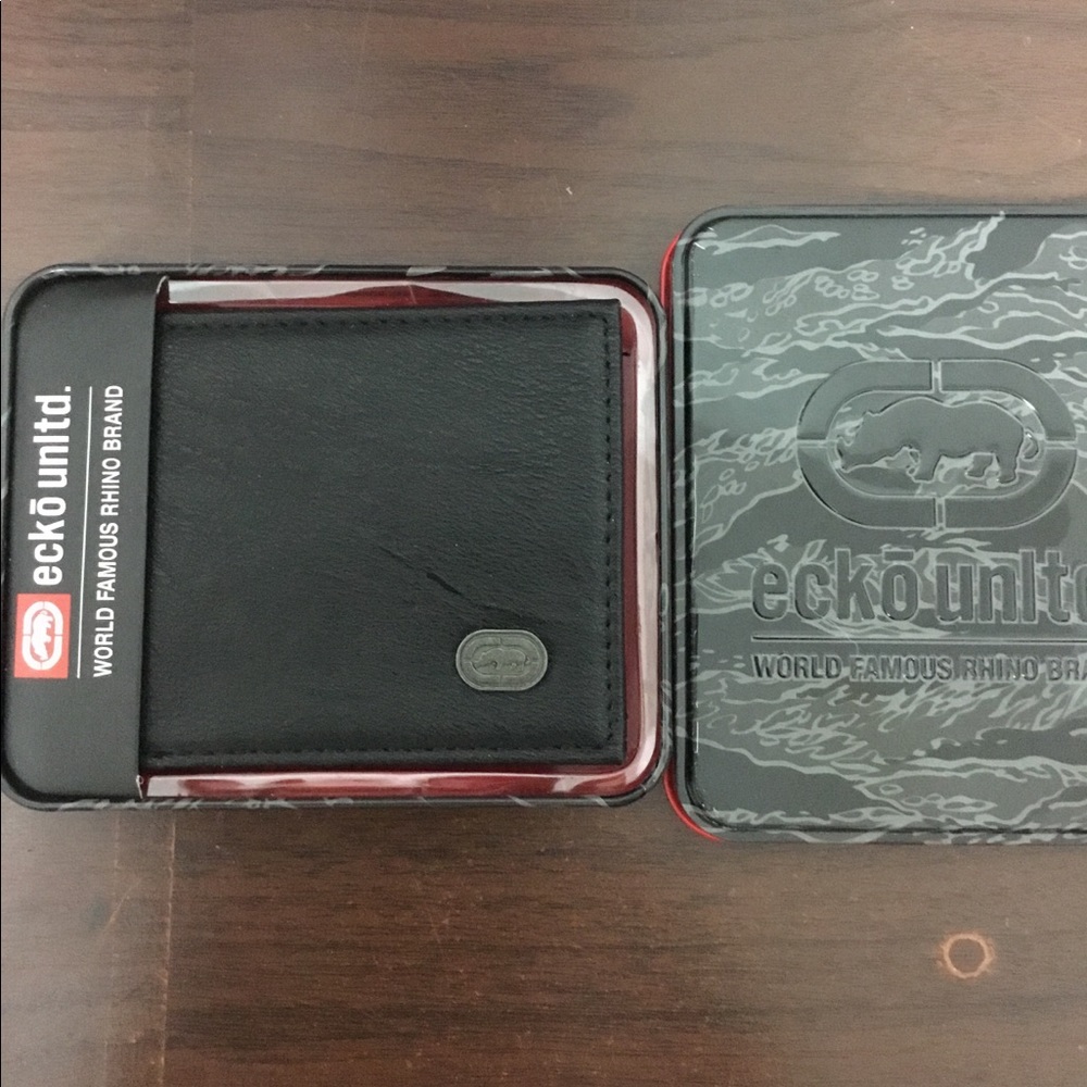 Wallet Ecko black leather